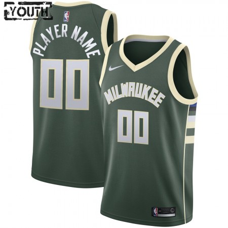 Maillot Basket Milwaukee Bucks Personnalisé 2020-21 Nike Icon Edition Swingman - Enfant